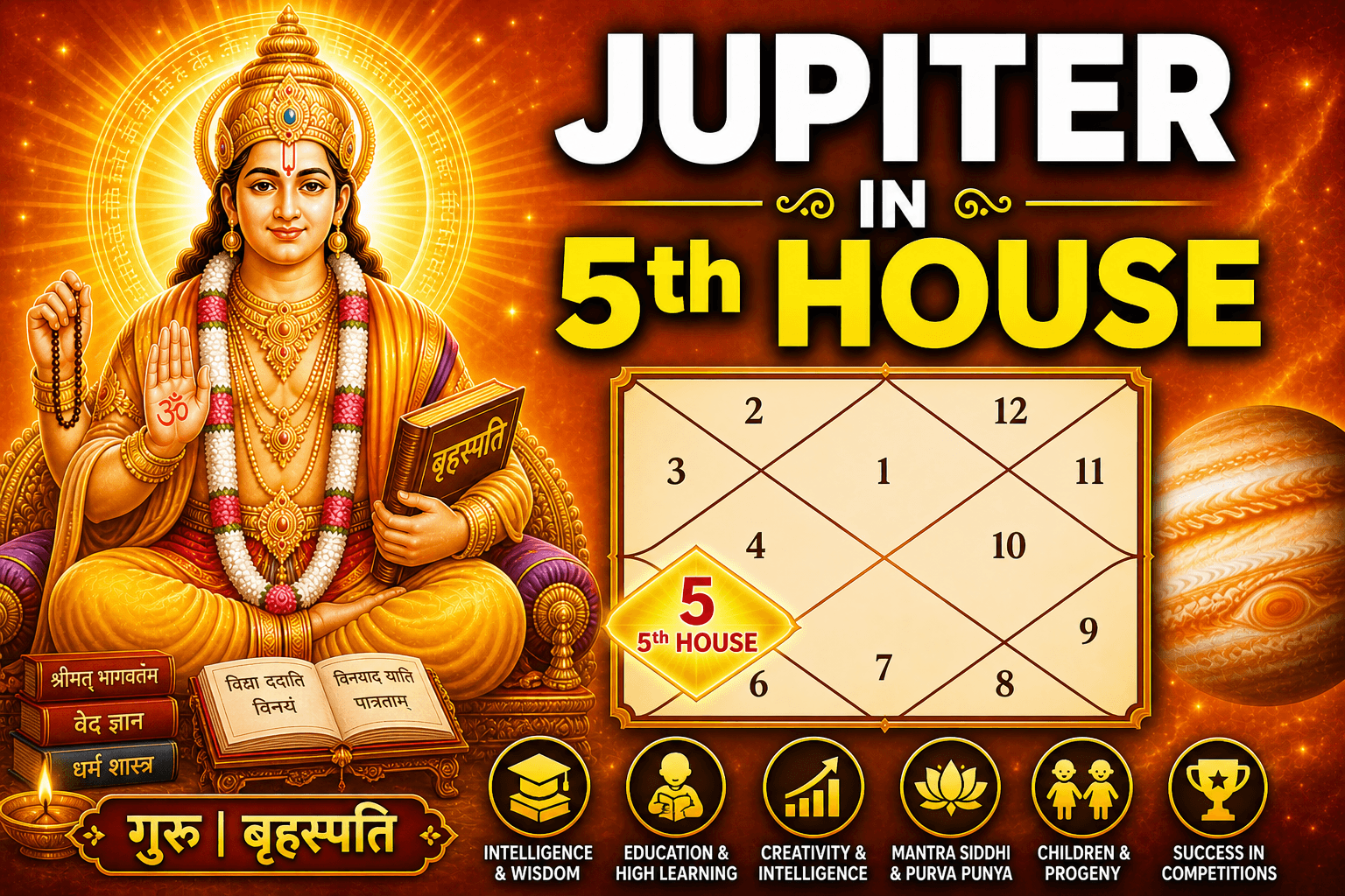 Jupiter in 5th House
