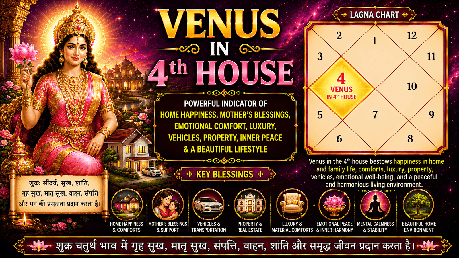 Venus in the 4th House
