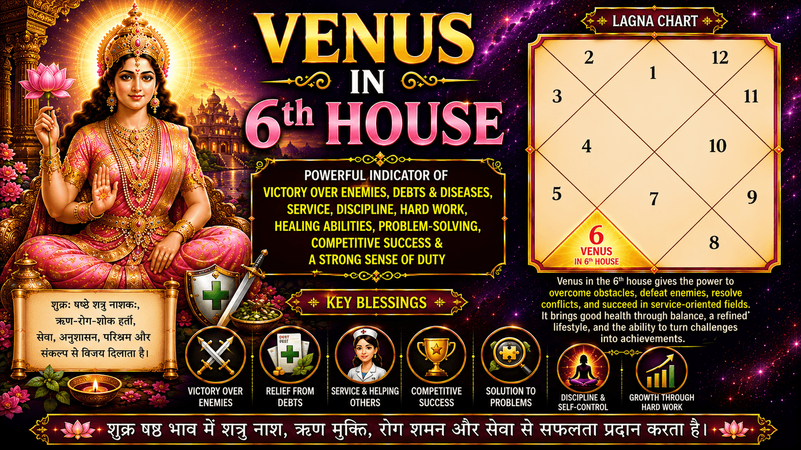 Venus in 6th House
